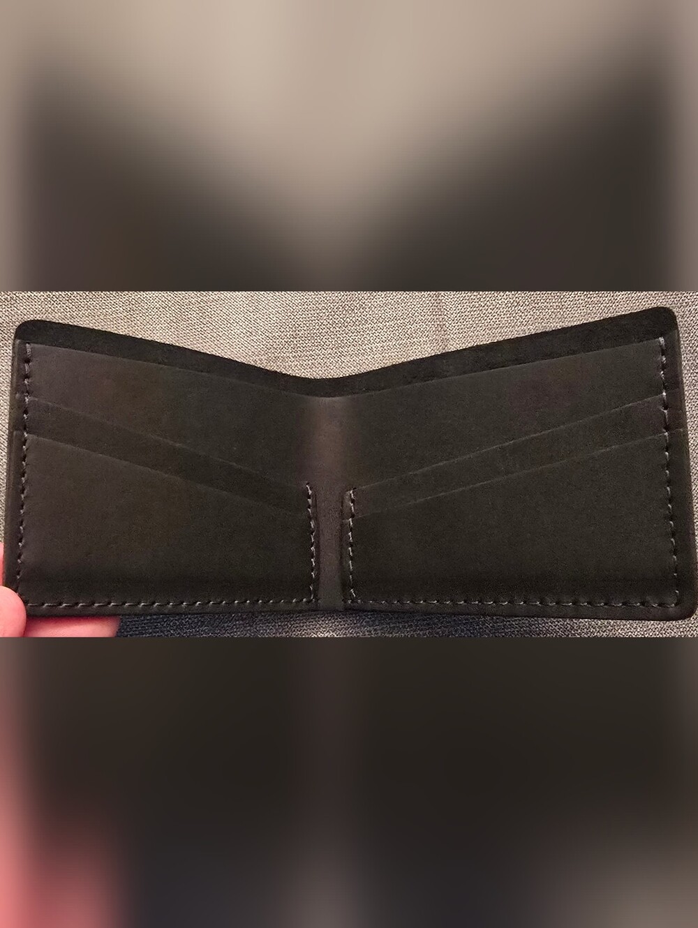 Brand New Portland Leather Black Leather Bi-Fold Wallet - Men's Accessory